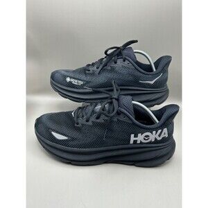 Hoka One Clifton 9 GTX Mens Black Grey Comfort Running Shoes Size 11.5D